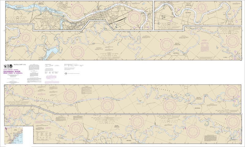 Savannah River Brier Creek to Augusta - <i>Chart #11515</i>