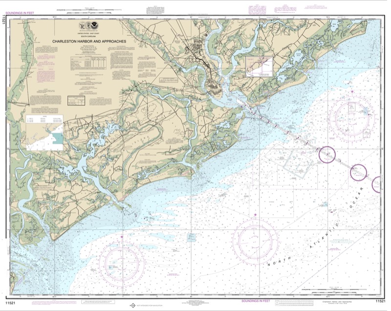 Charleston Harbor and Approaches - <i>Chart #11521</i>
