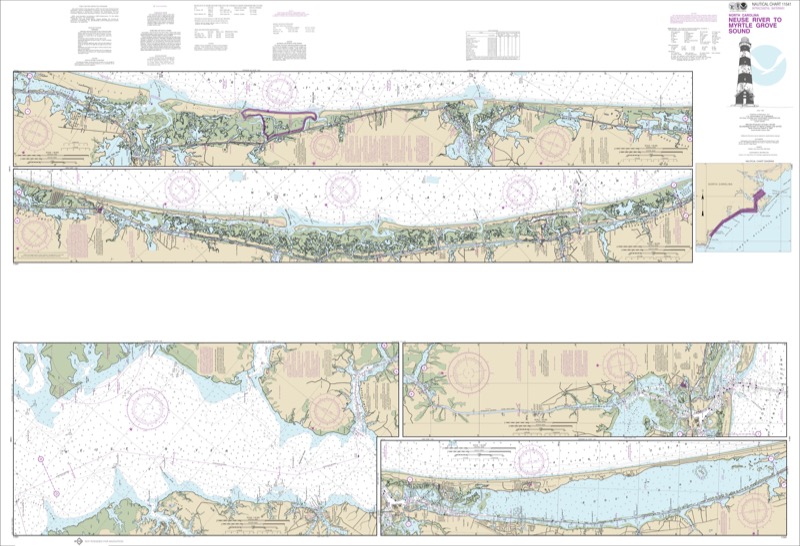 Neuse River to Myrtle Grove Sound - <i>Chart #11541</i>