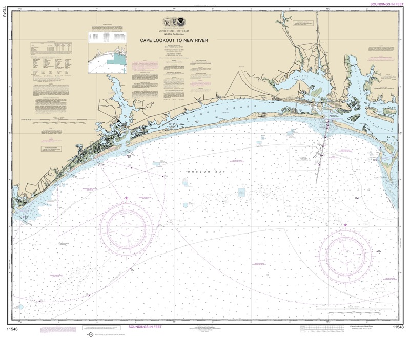 Cape Lookout to New River - <i>Chart #11543</i>