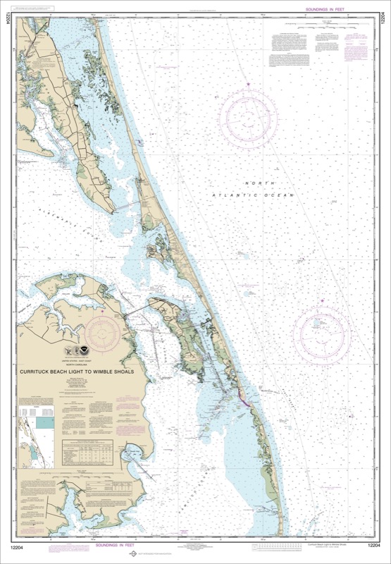 Currituck Beach Light to Wimble Shoals - <i>Chart #12204</i>
