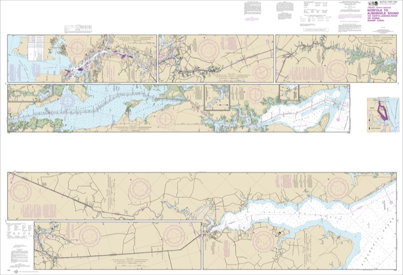 Norfolk to Albemarle - <i>Chart #12206</i>