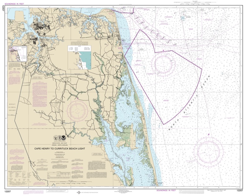 Cape Henry to Currituck Beach Light - <i>Chart #12207</i>