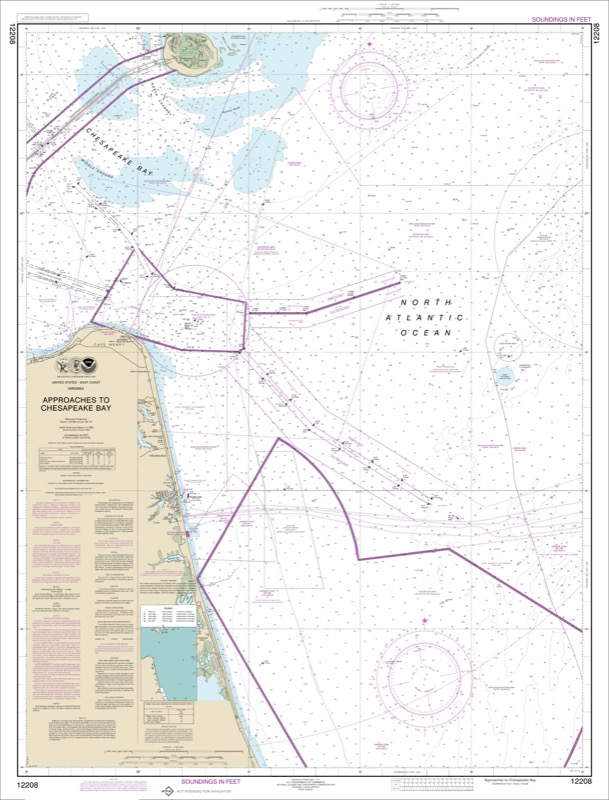Approaches to Chesapeake Bay - <i>Chart #12208</i>