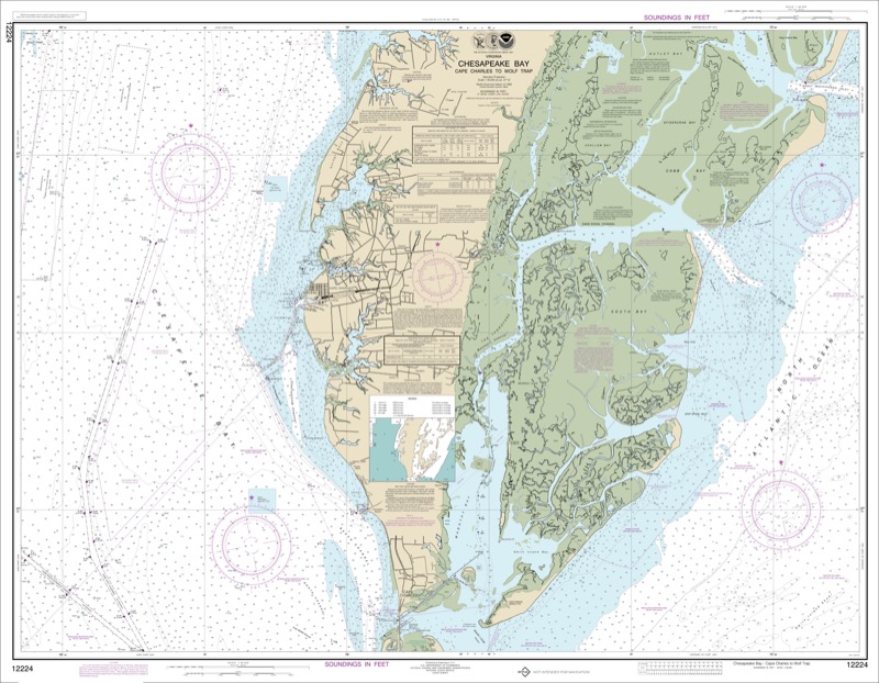 Chesapeake Bay Cape Charles to Wolf Trap - <i>Chart #12224</i>