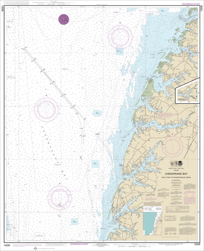 Chesapeake Bay Wolf Trap to Pungoteague Creek - <i>Chart #12226</i>