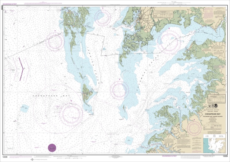 Chesapeake Bay Pocomoke to Tangier Sounds - <i>Chart #12228</i>
