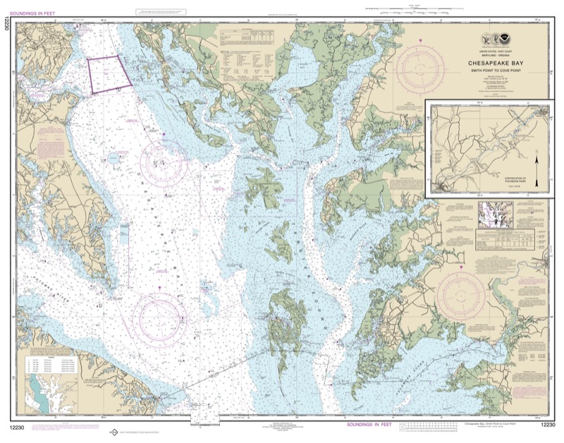 Chesapeake Bay Smith Point to Cove Point - <i>Chart #12230</i>