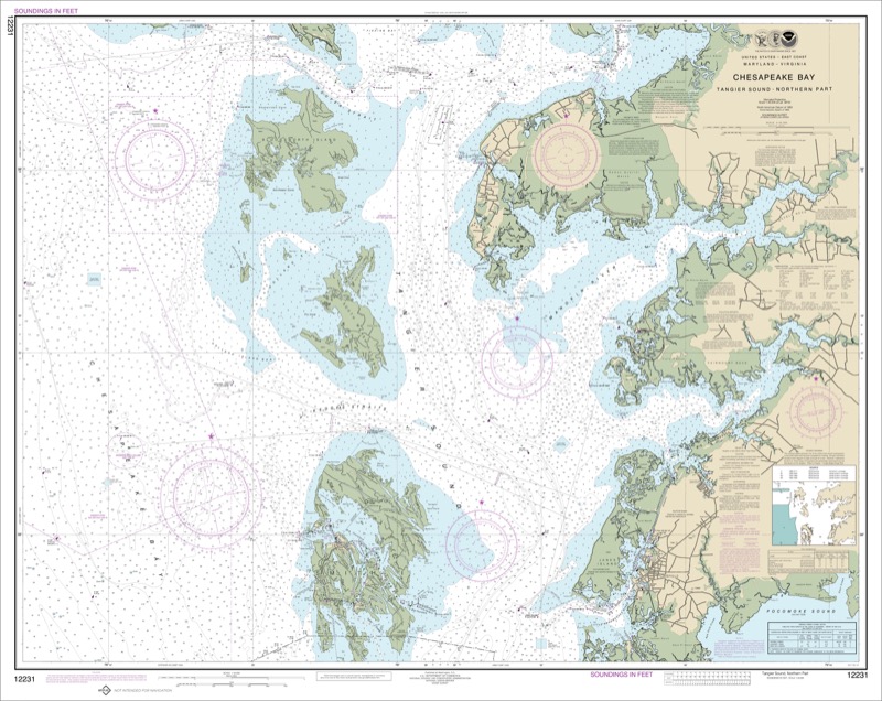 Chesapeake Bay Tangier Sound Northern Part - <i>Chart #12231</i>
