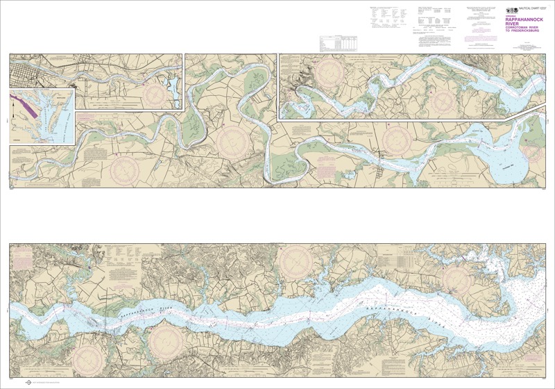 Rappahannock River Corrotoman River to Fredericksburg - <i>Chart #12237</i>