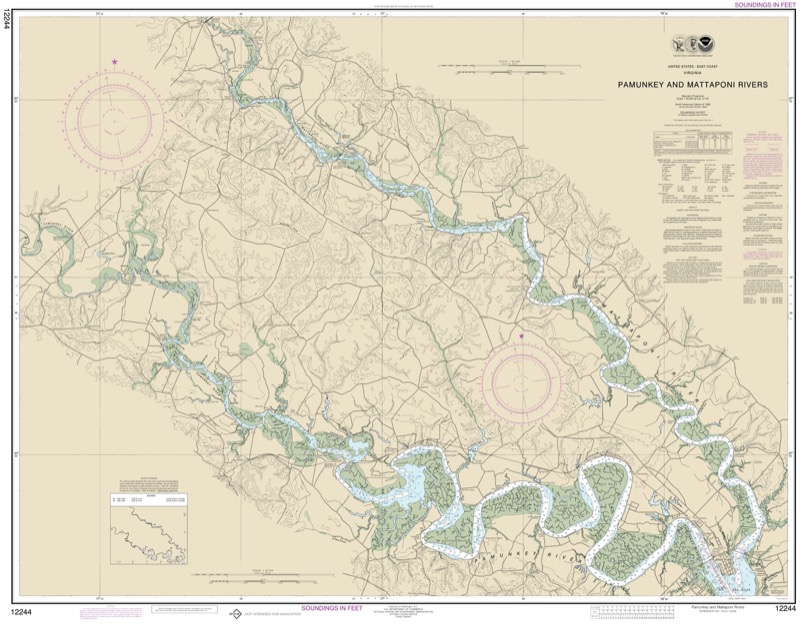 Pamunkey and Mattaponi Rivers - <i>Chart #12244</i>