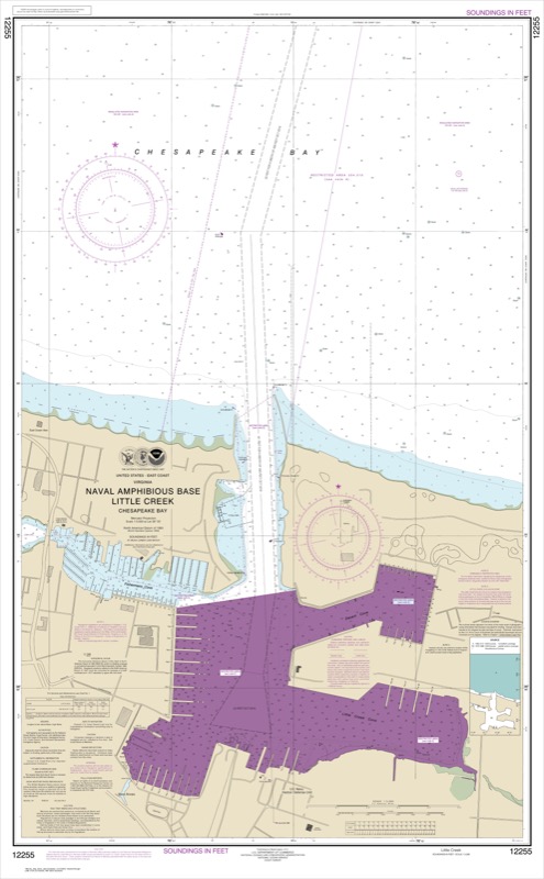 Little Creek Naval Amphibious Base - <i>Chart #12255</i>