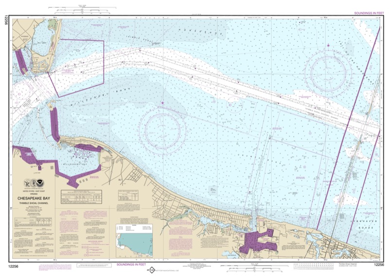 Chesapeake Bay Thimble Shoal Channel - <i>Chart #12256</i>