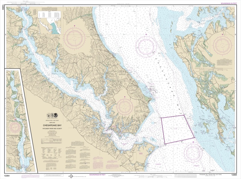 Chesapeake Bay Patu,ent River and Vicinity - <i>Chart #12264</i>