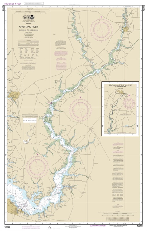 Choptank River Cambridge to Greensboro - <i>Chart #12268</i>