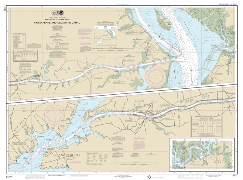 Chesapeake and Delaware Canal - <i>Chart #12277</i>