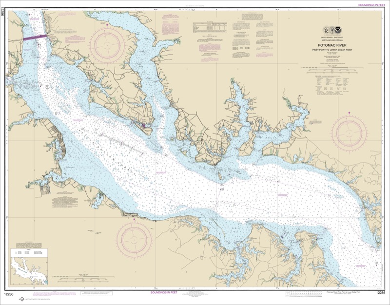 Potomac River Piney Point to Lower Cedar Point - <i>Chart #12286</i>