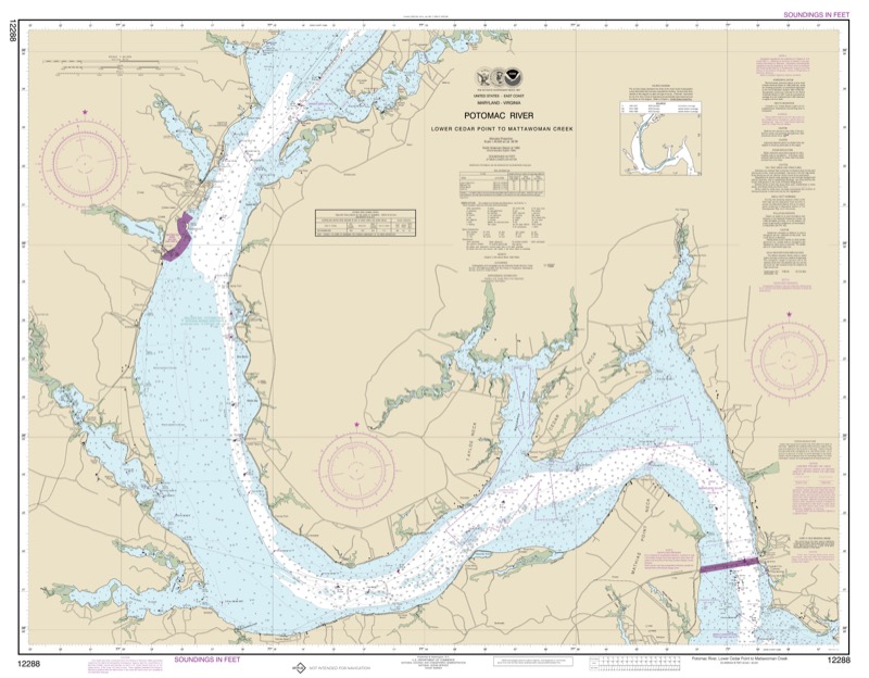 Potomac River Lower Cedar Point - <i>Chart #12288</i>