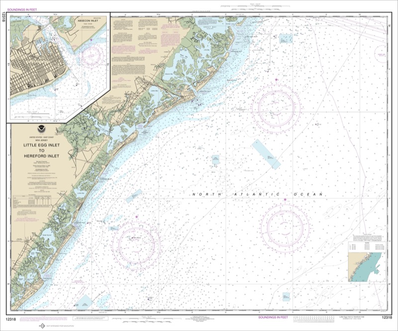 Little Egg Inlet to Hereford Inlet; Abescon Inlet - <i>Chart #12318</i>