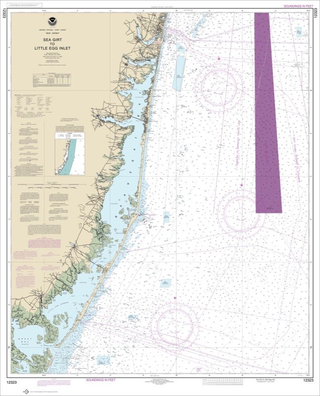 Sea Girt to Little Egg Inlet - <i>Chart #12323</i>