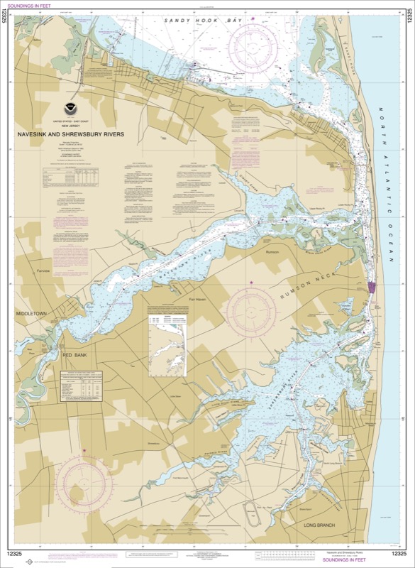 Navesink and Shrewsbury Rivers - <i>Chart #12325</i>