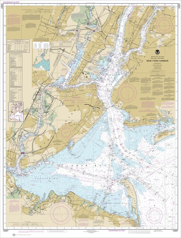 New York Harbor - <i>Chart #12327</i>
