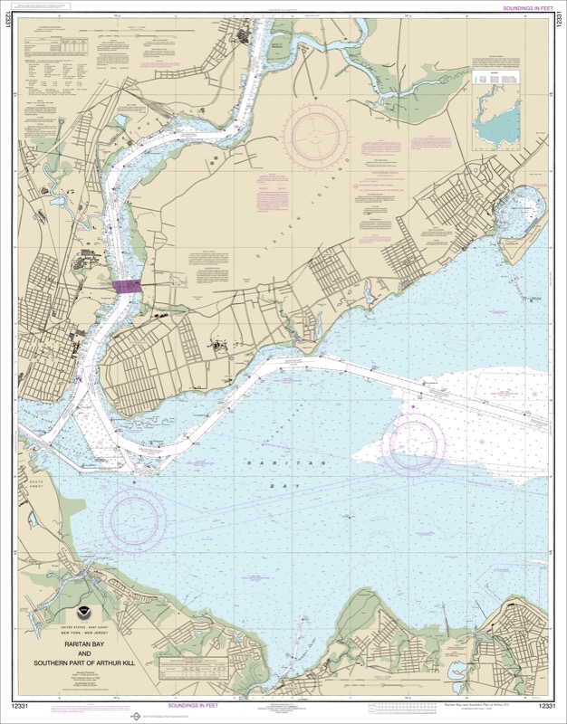 Raritan Bay and Southern Part of Arthur Kill - <i>Chart #12331</i>