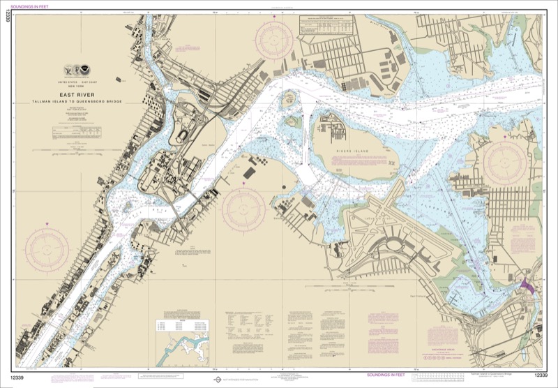 East River Tallman Island to Queensboro Bridge - <i>Chart #12339</i>