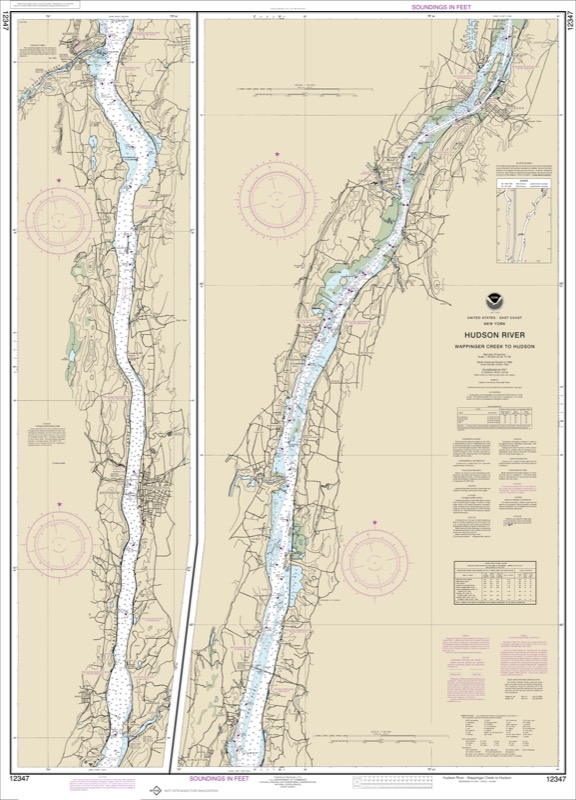 Hudson River Wappinger Creek to Hudson - <i>Chart #12347</i>