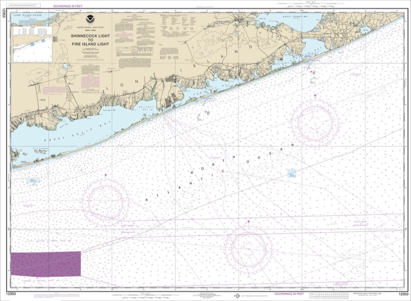 Shinnecock Light to Fire Island Light - <i>Chart #12353</i>