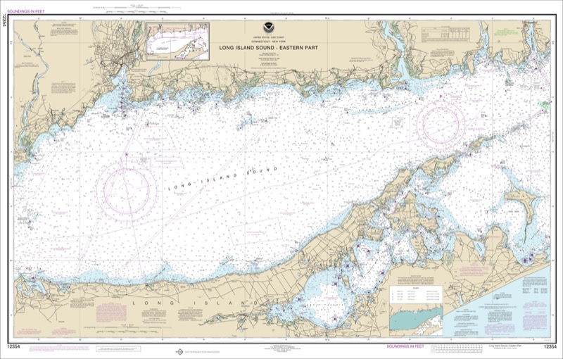 Long Island Sound Eastern Part - <i>Chart #12354</i>