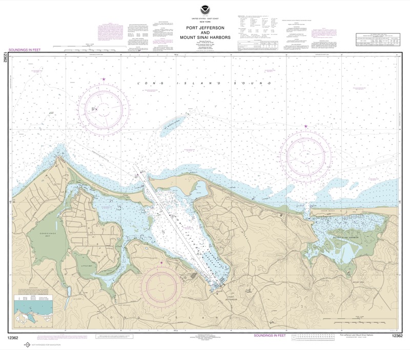 Port Jefferson and Mount Sinai Harbors - <i>Chart #12362</i>