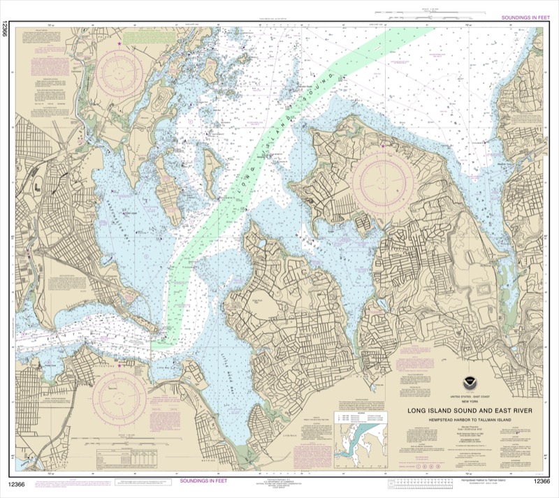 Long Island Sound and East River - <i>Chart #12366</i>