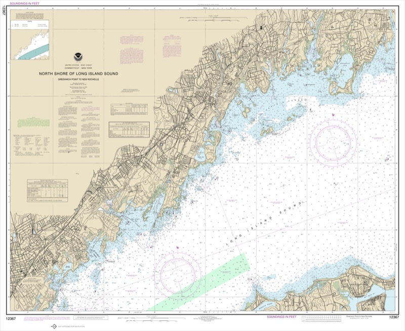North Shore of Long Island Sound Greenwich Point to New Rochelle - <i>Chart #12367</i>