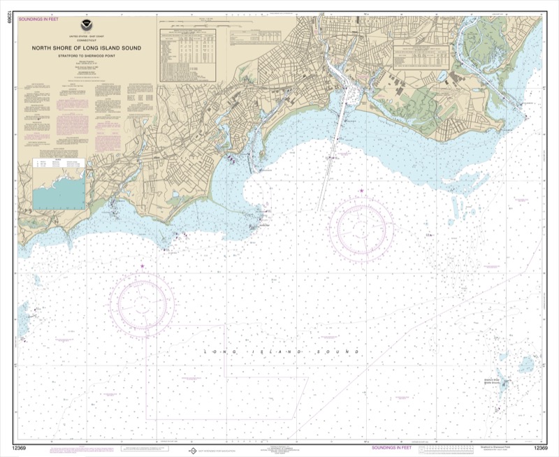 North Shore of Long Island Sound Stratford to Sherwood Point - <i>Chart #12369</i>