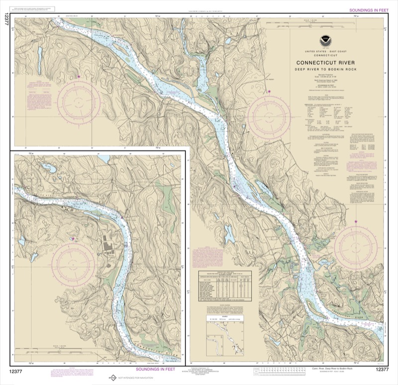 Connecticut River Deep River to Bodkin Rock - <i>Chart #12377</i>