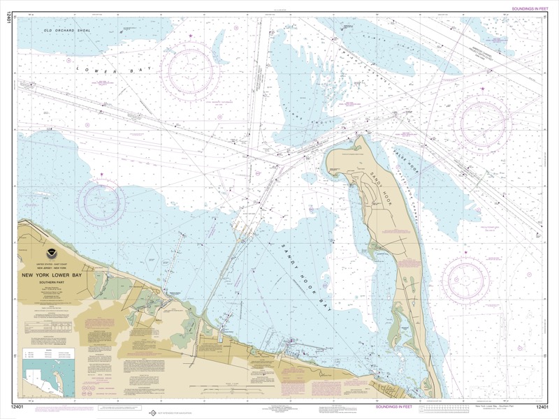New York Lower Bay Southern Part - <i>Chart #12401</i>