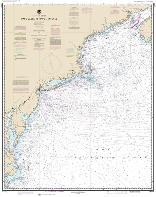 Cape Sable to Cape Hatteras - <i>Chart #13003</i>