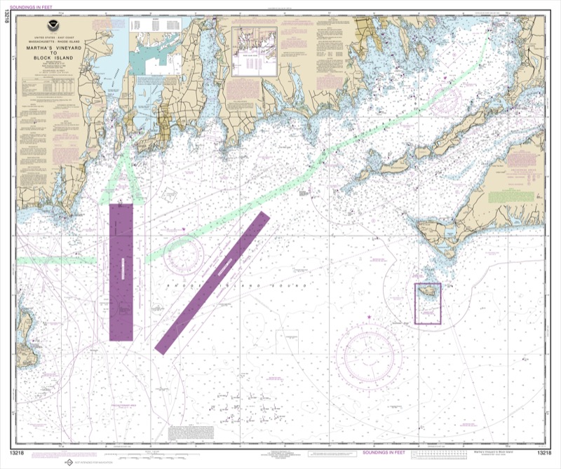Martha's Vineyard to Block Island - <i>Chart #13218</i>