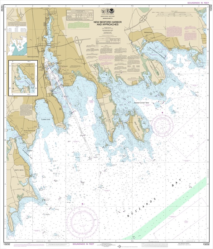New Bedford Harbor and Approaches - <i>Chart #13232</i>