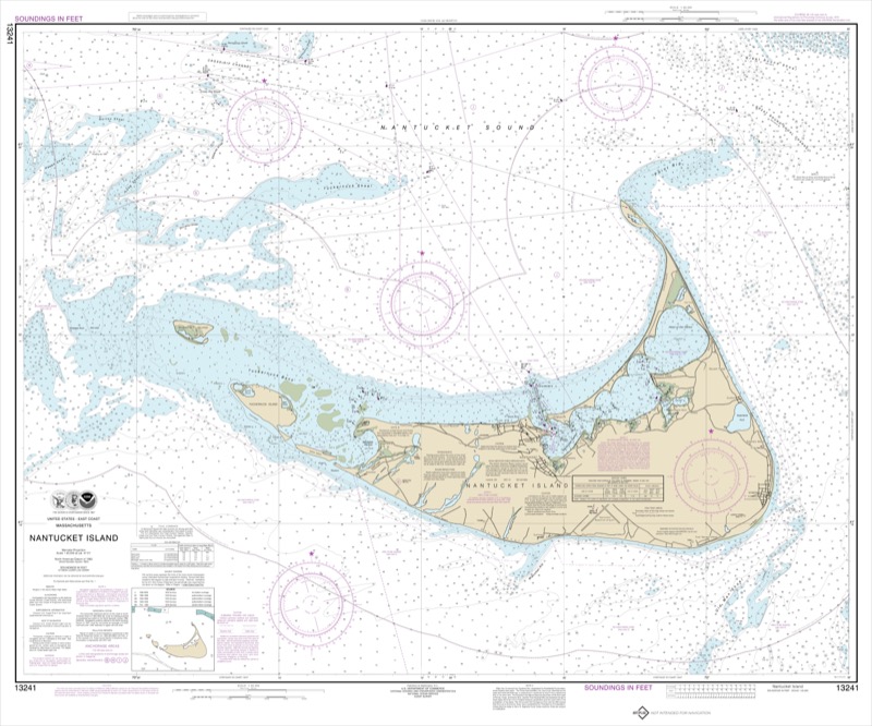 Nantucket Island - <i>Chart #13241</i>