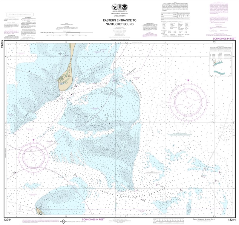 Eastern Entrance to Nantucket Sound - <i>Chart #13244</i>
