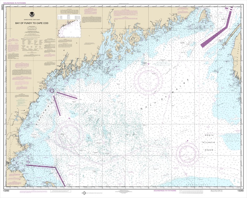 Bay of Fundy to Cape Cod - <i>Chart #13260</i>