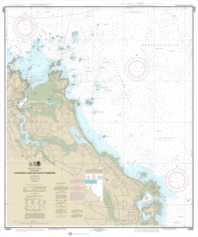 Cohasset & Scituate Harbors - <i>Chart #13269</i>