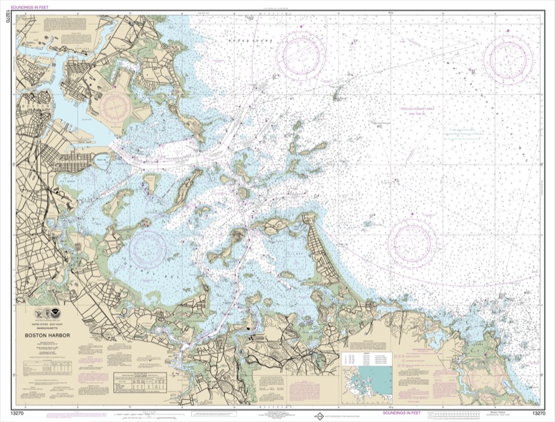 Boston Harbor - <i>Chart #13270</i>