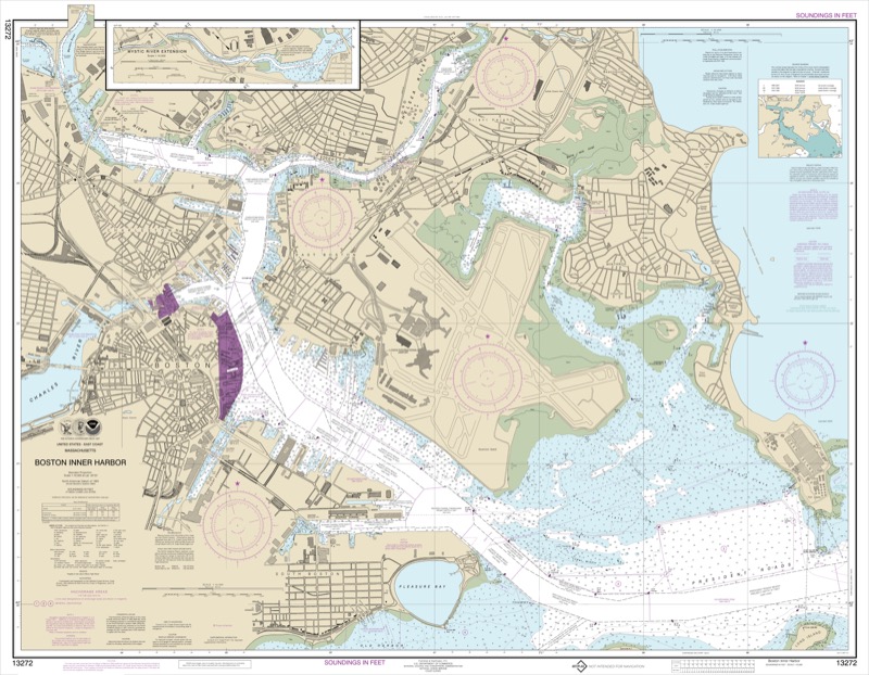 Boston Inner Harbor (includes Charles River) - <i>Chart #13272</i>