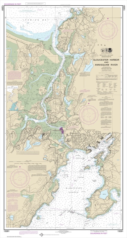 Gloucester Bay and Annisquam - <i>Chart #13281</i>