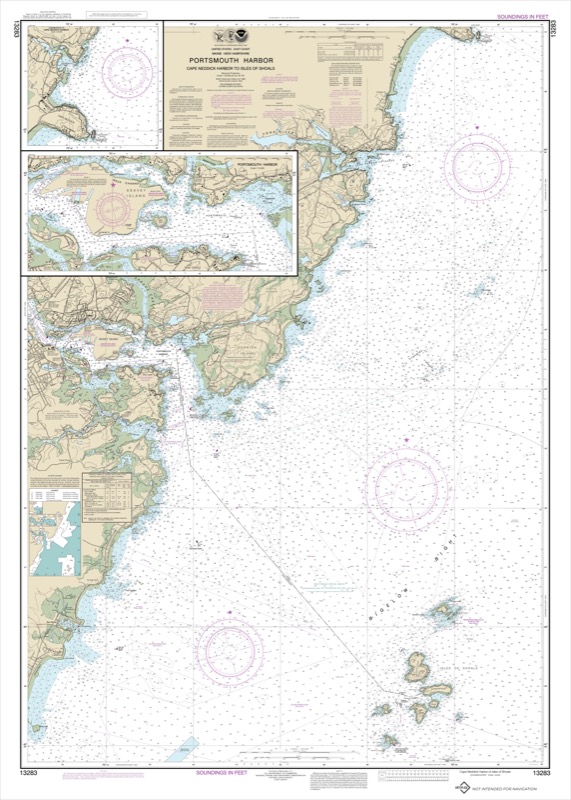 Portsmouth: Cape Neddick to Isle of Shoals - <i>Chart #13283</i>
