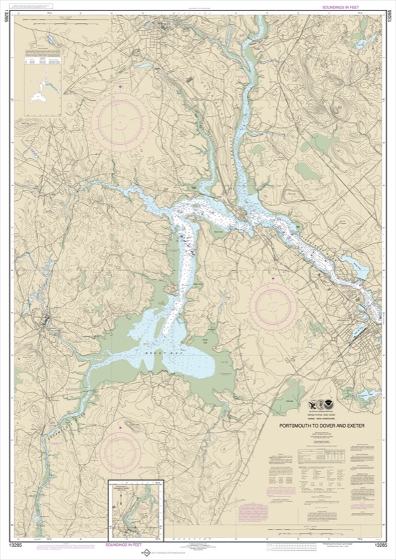 Great Bay: Portsmouth, Dover, E,eter - <i>Chart #13285</i>
