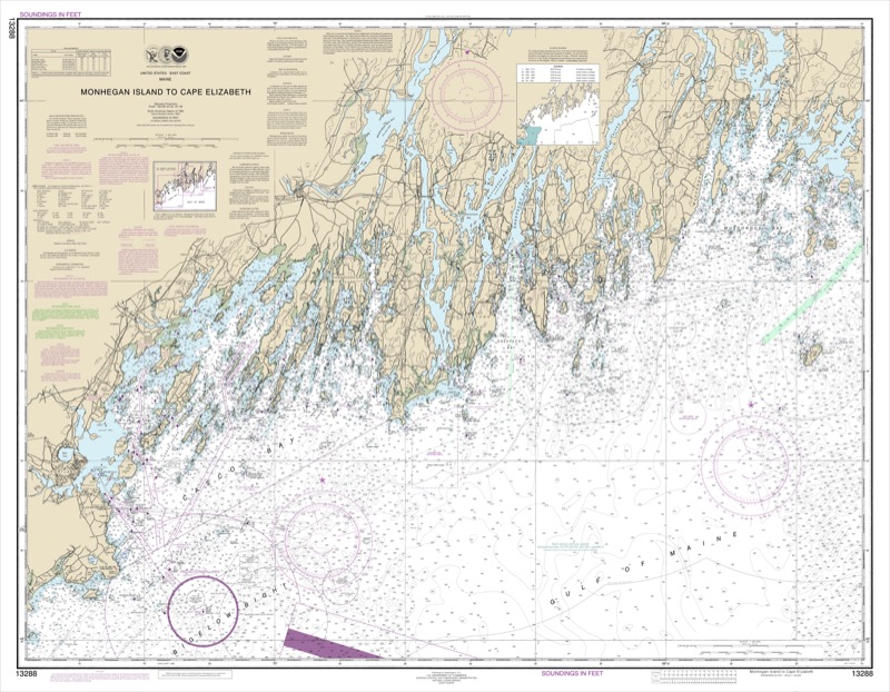 Monhegan Island to Cape Elizabeth - <i>Chart #13288</i>